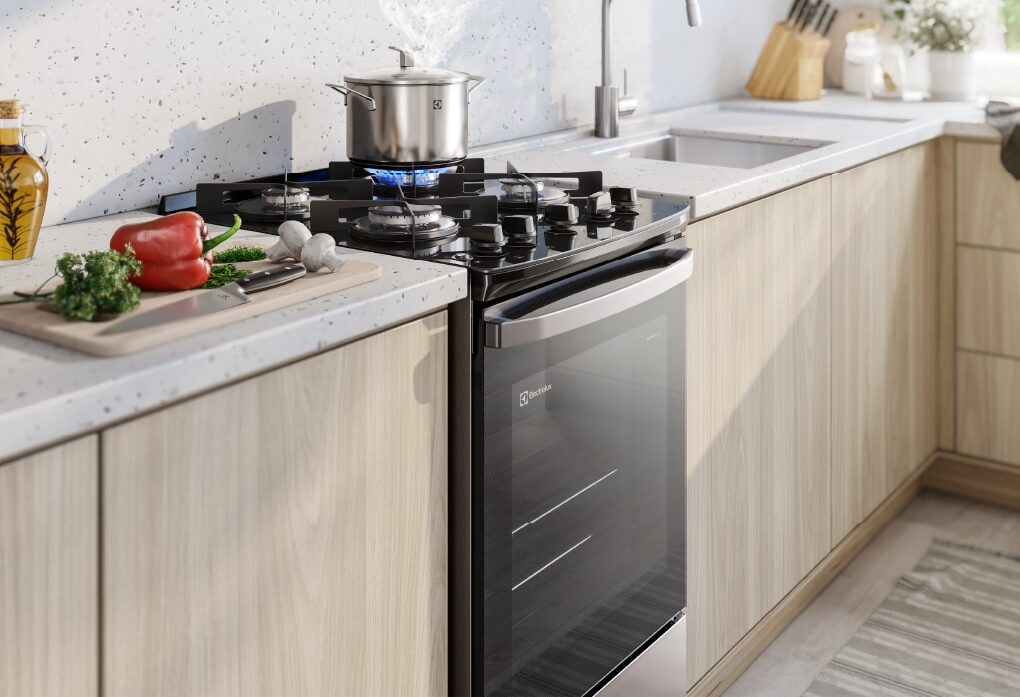Fogão 4 bocas Electrolux Efficient Perfect Cook