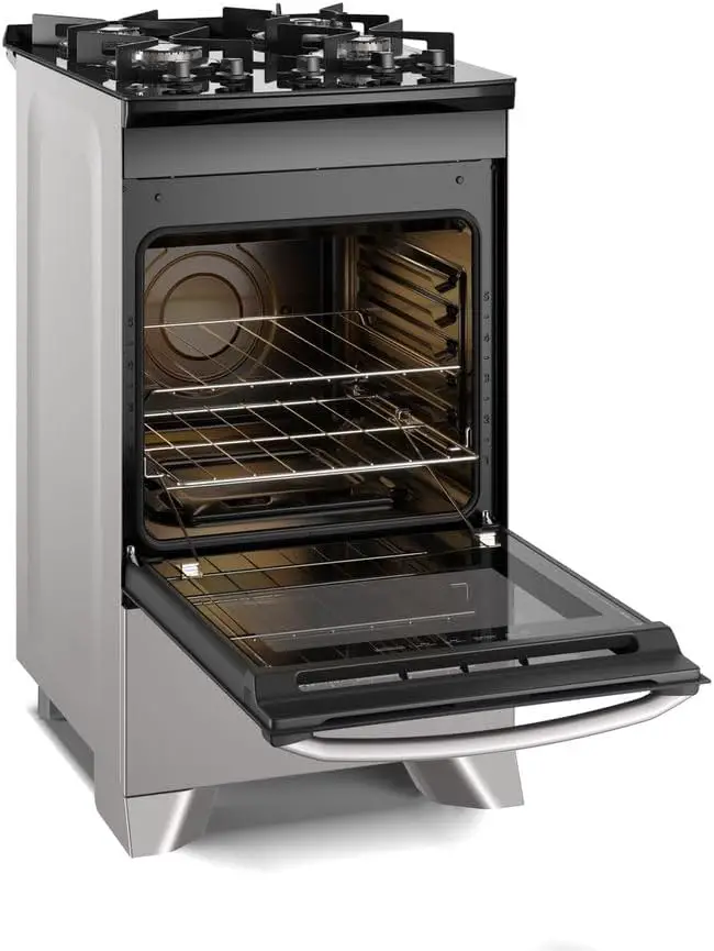 fogao electrolux perfectcook FE4GS 4 bocas forno aberto