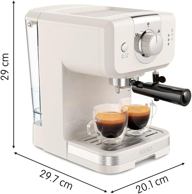 Imagem da Cafeteira Arno Espresso Steam E Pump Opio Soleil Marfim SCSP 127v