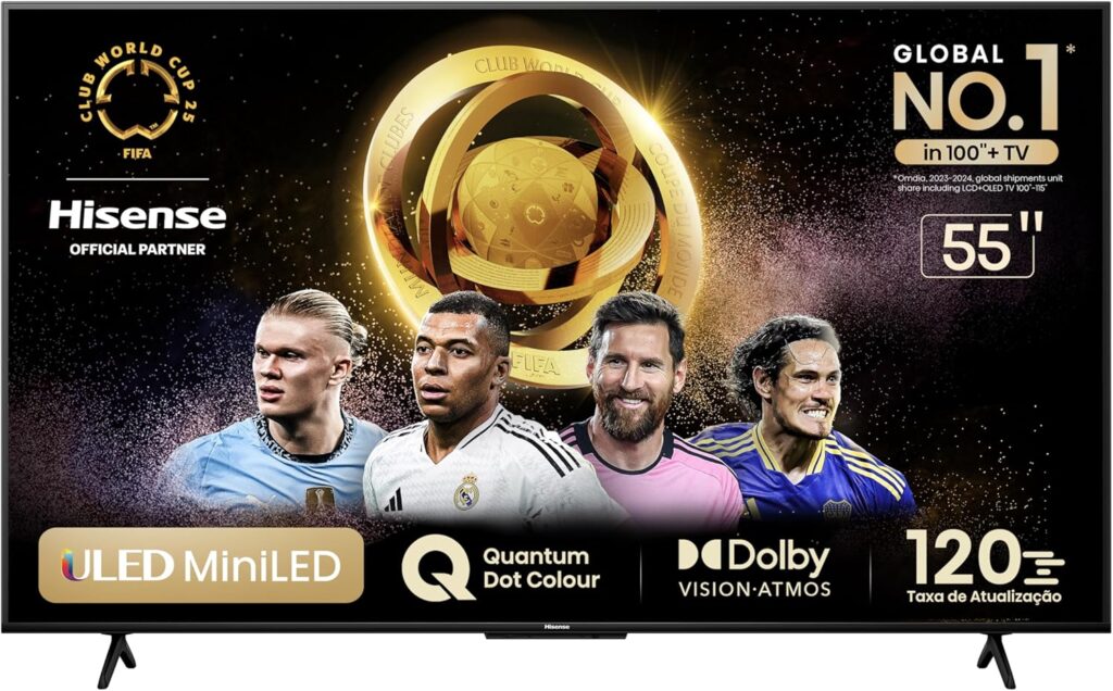 tv hisense 50" mini led 4k