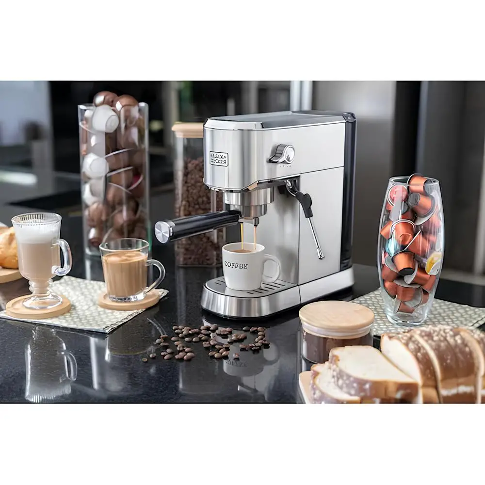 Cafeteira Espresso Black+Decker CEA1200G 1200W Gourmand Gris