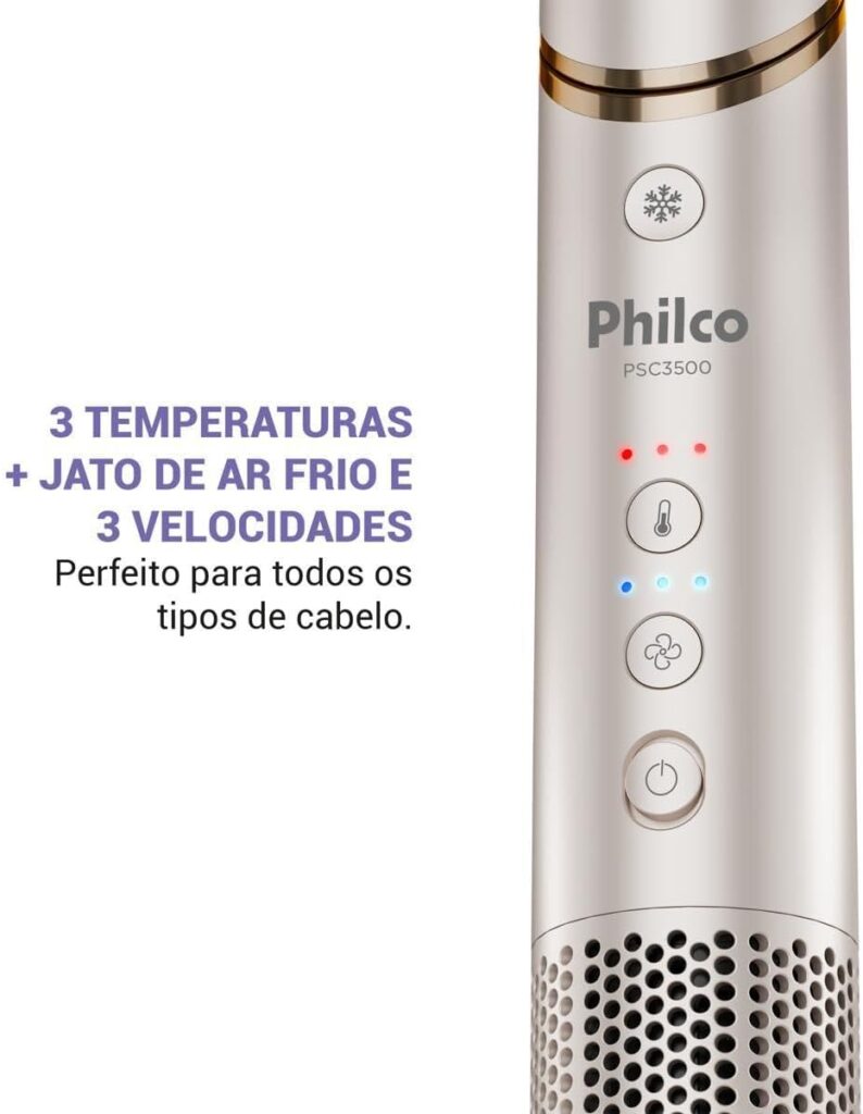 Secador de Cabelos Philco 4 em 1 Dobrável Motor BLDC PSC3500